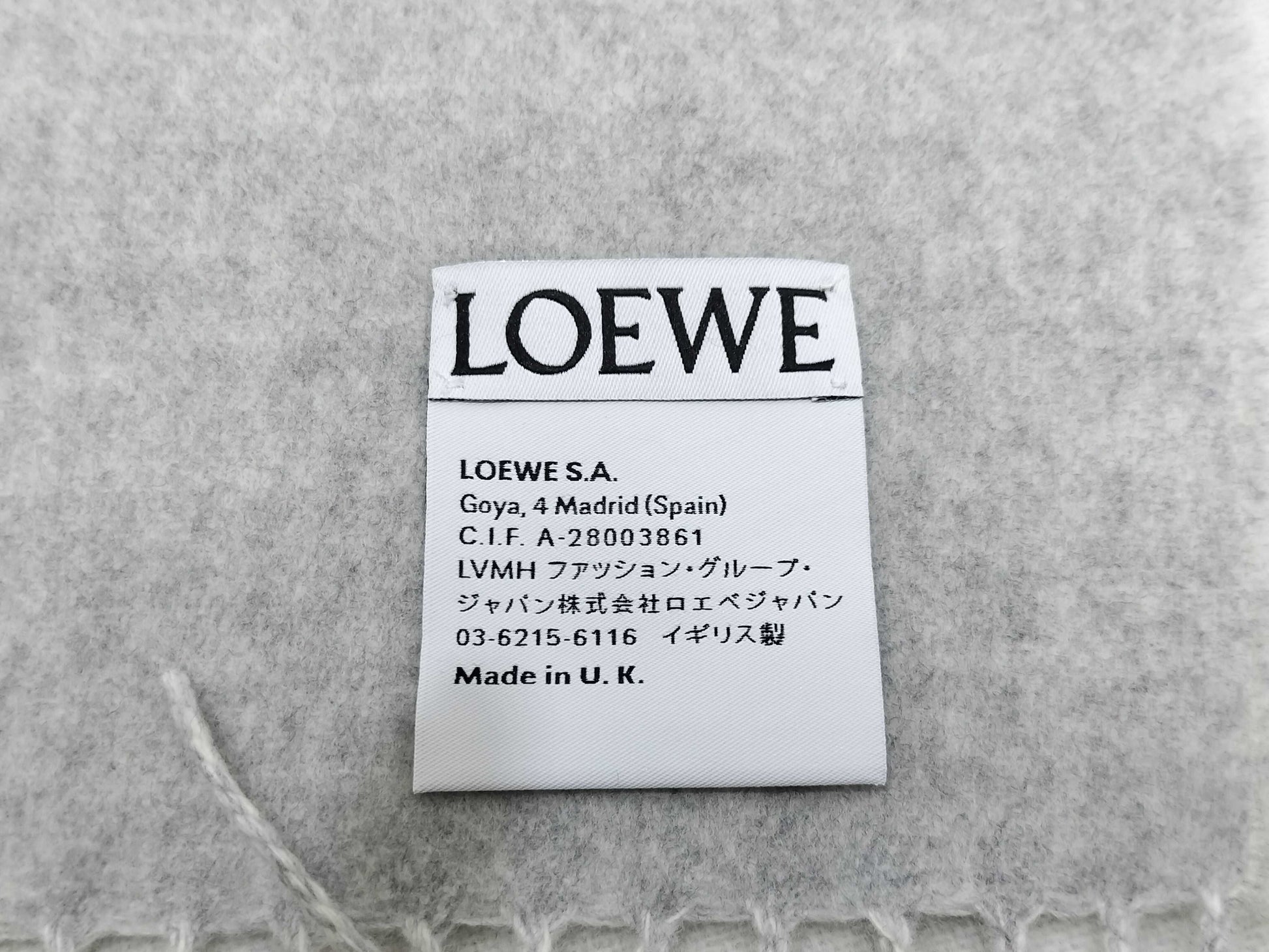 LOEWE LOEWE Wool & Cashmere Muffler Muffler