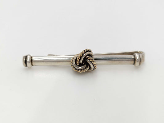 Tiffany & Co. Tiffany & Co. Twist Knot Tie Clip, SV925/750, 8.6g, Tie Clip/Cufflinks