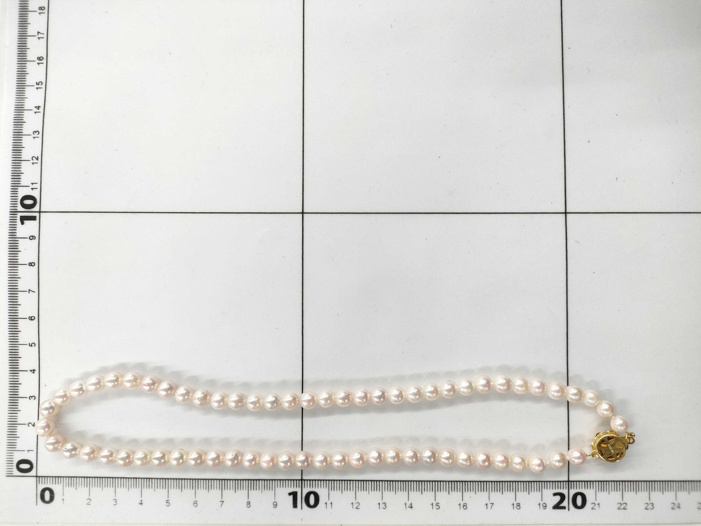 Pearl diameter approx. 6.0-6.4mm SV 26.5g Necklace