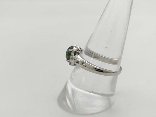 Alexandrite Cat's Eye 1.026ct D0.23ct PT900 4.5g Ring