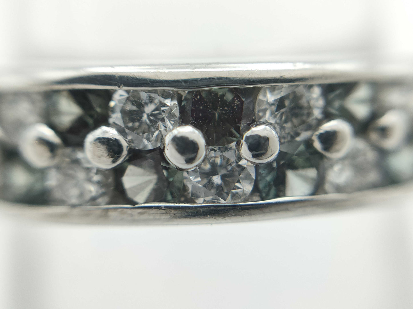 CRESCENT VERT Colored Stone 0.27ct D0.29ct K18WG 5.1g Ring