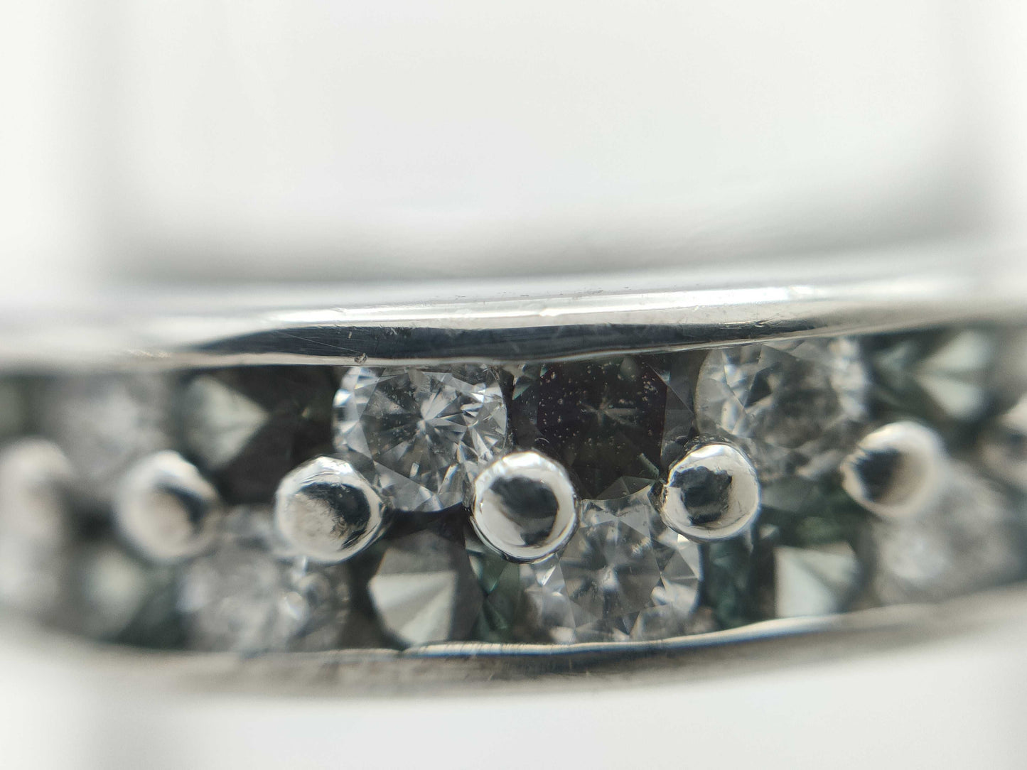 CRESCENT VERT Colored Stone 0.27ct D0.29ct K18WG 5.1g Ring