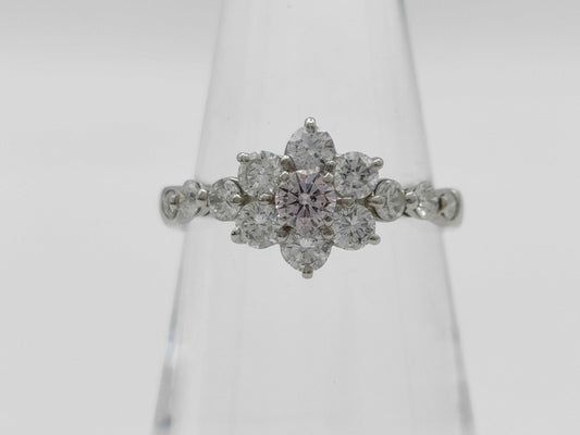 PD0.149ct D0.79ct PT900 3.6g Ring