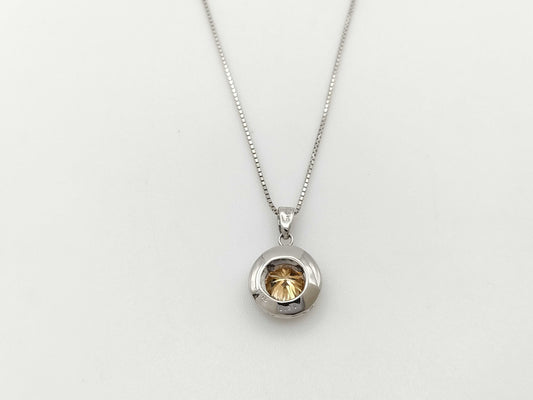 D1.15ct FD0.21ct PT900/850 3.9g Necklace