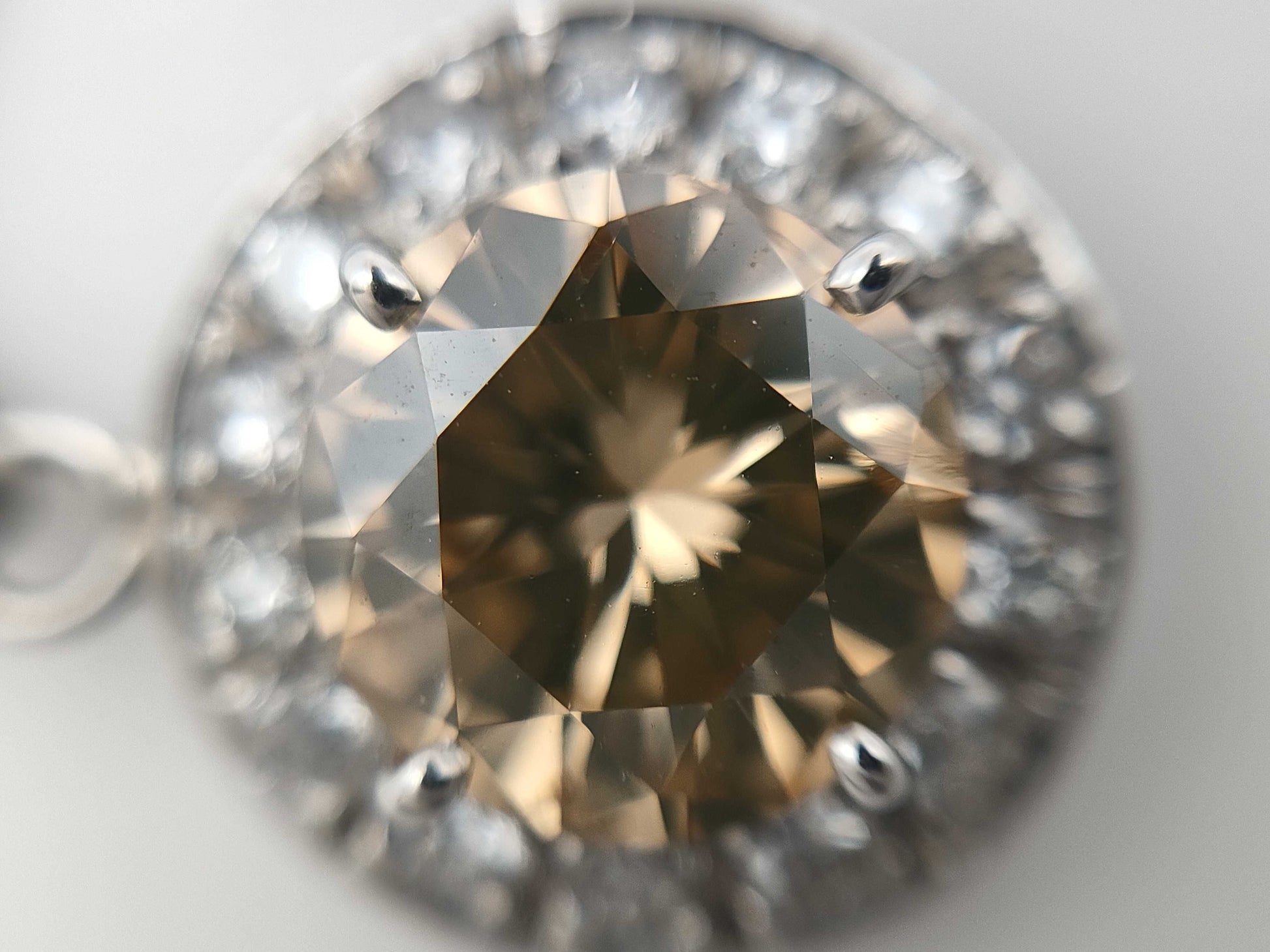 D1.15ct FD0.21ct PT900/850 3.9g Necklace