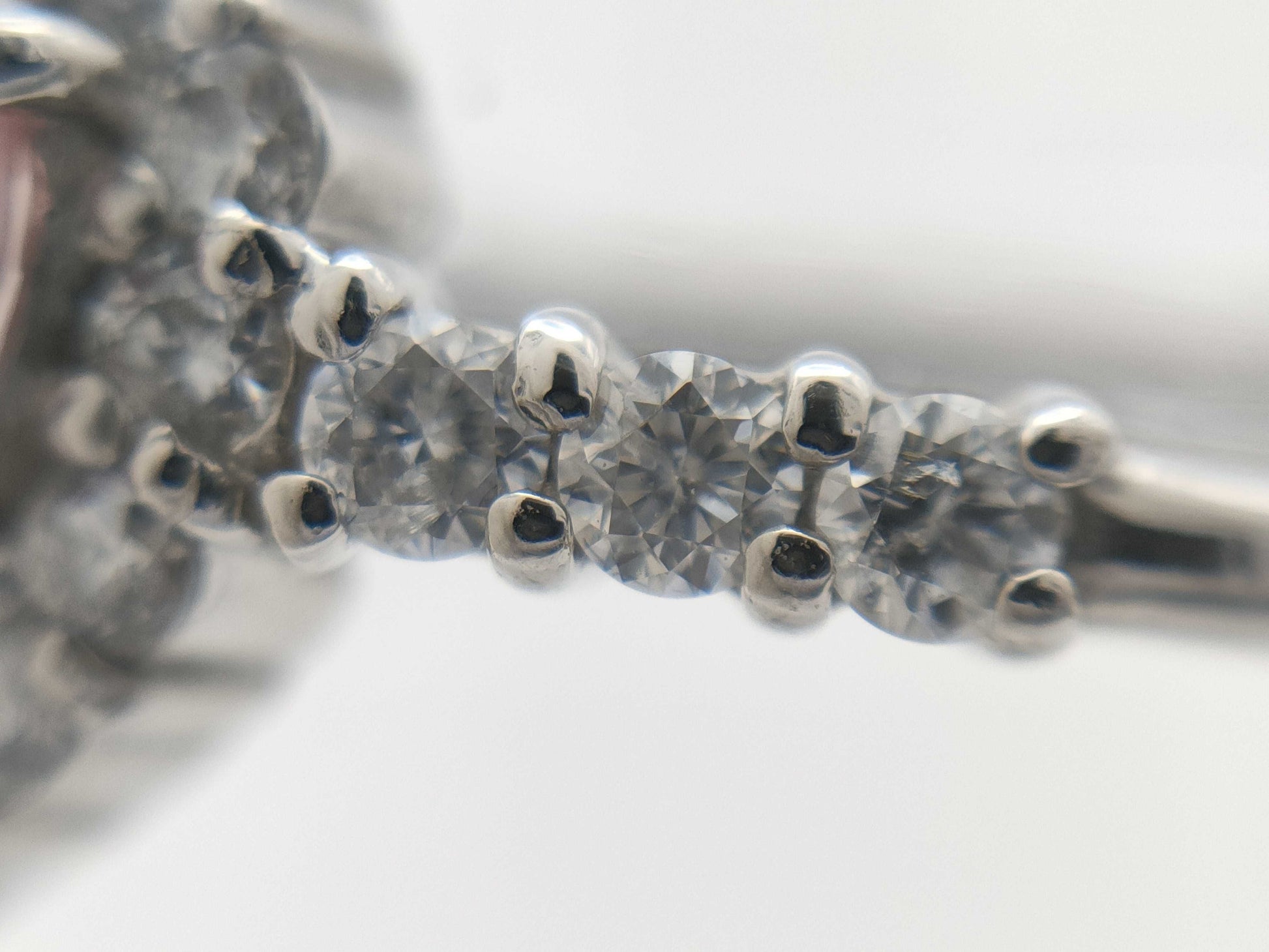 Sapphire Diamond PT900 2.7g Ring