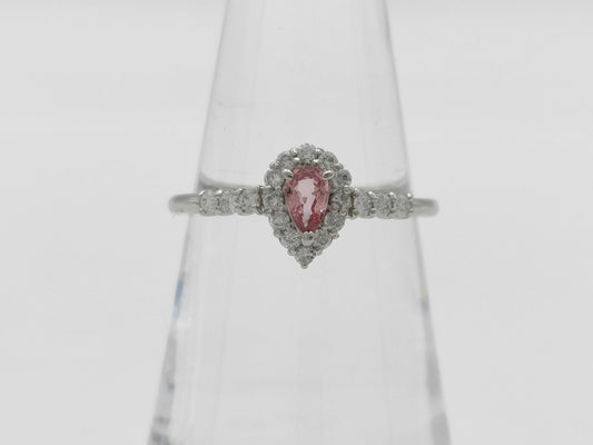 Sapphire Diamond PT900 2.7g Ring