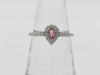 Sapphire Diamond PT900 2.7g Ring