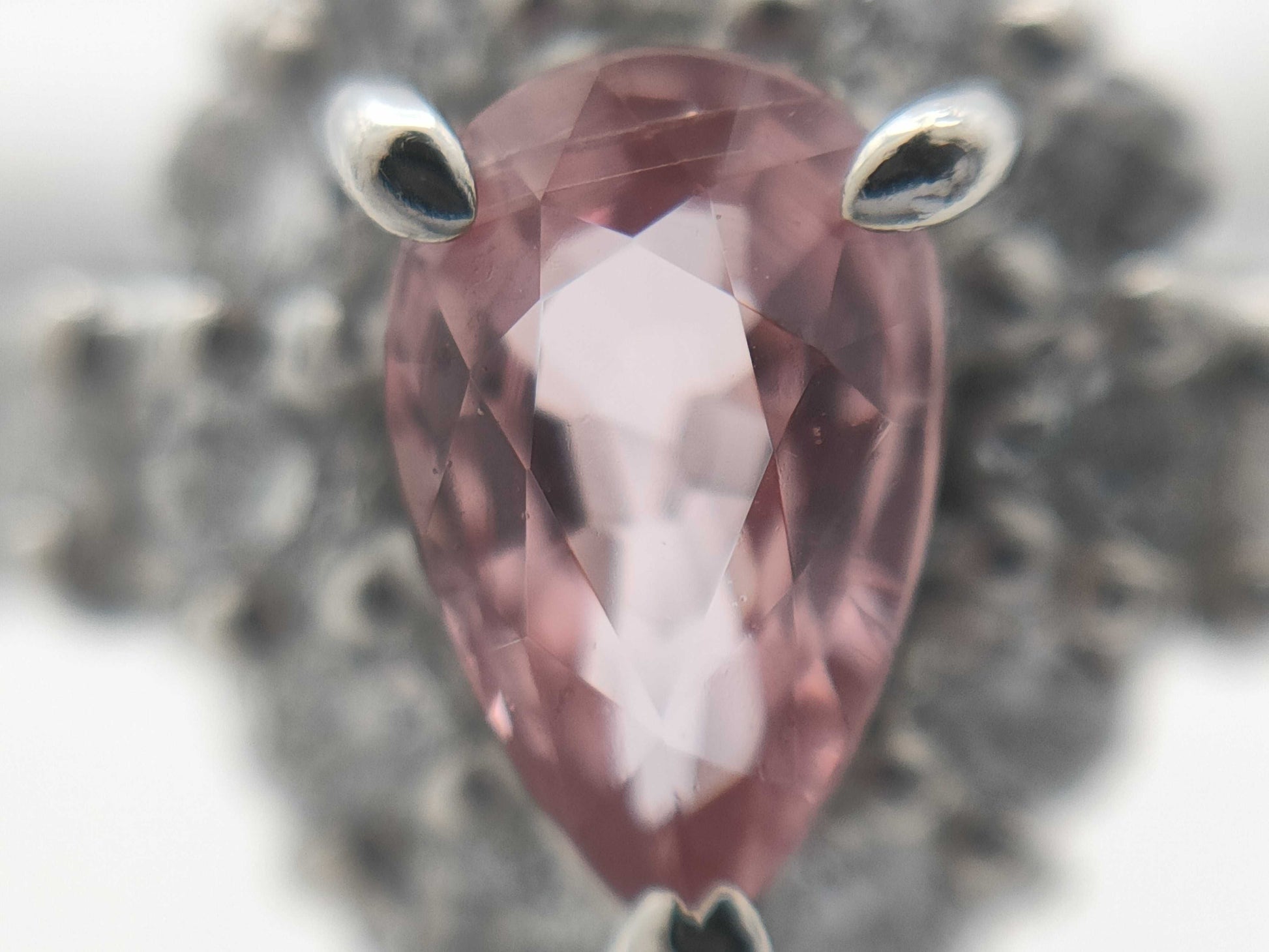 Sapphire Diamond PT900 2.7g Ring