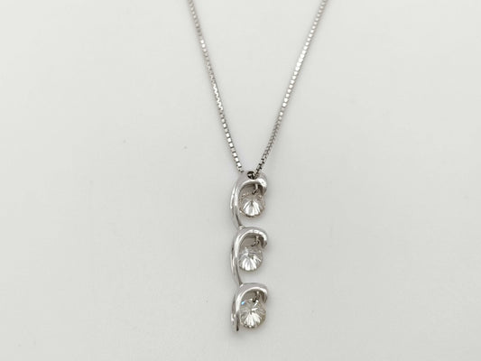 D1.60ct K18WG 5.9g Necklace