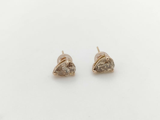 D0.941/1.142ct K18 1.5g Earrings