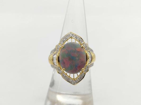 Opal Diamond 750 8.2g Ring