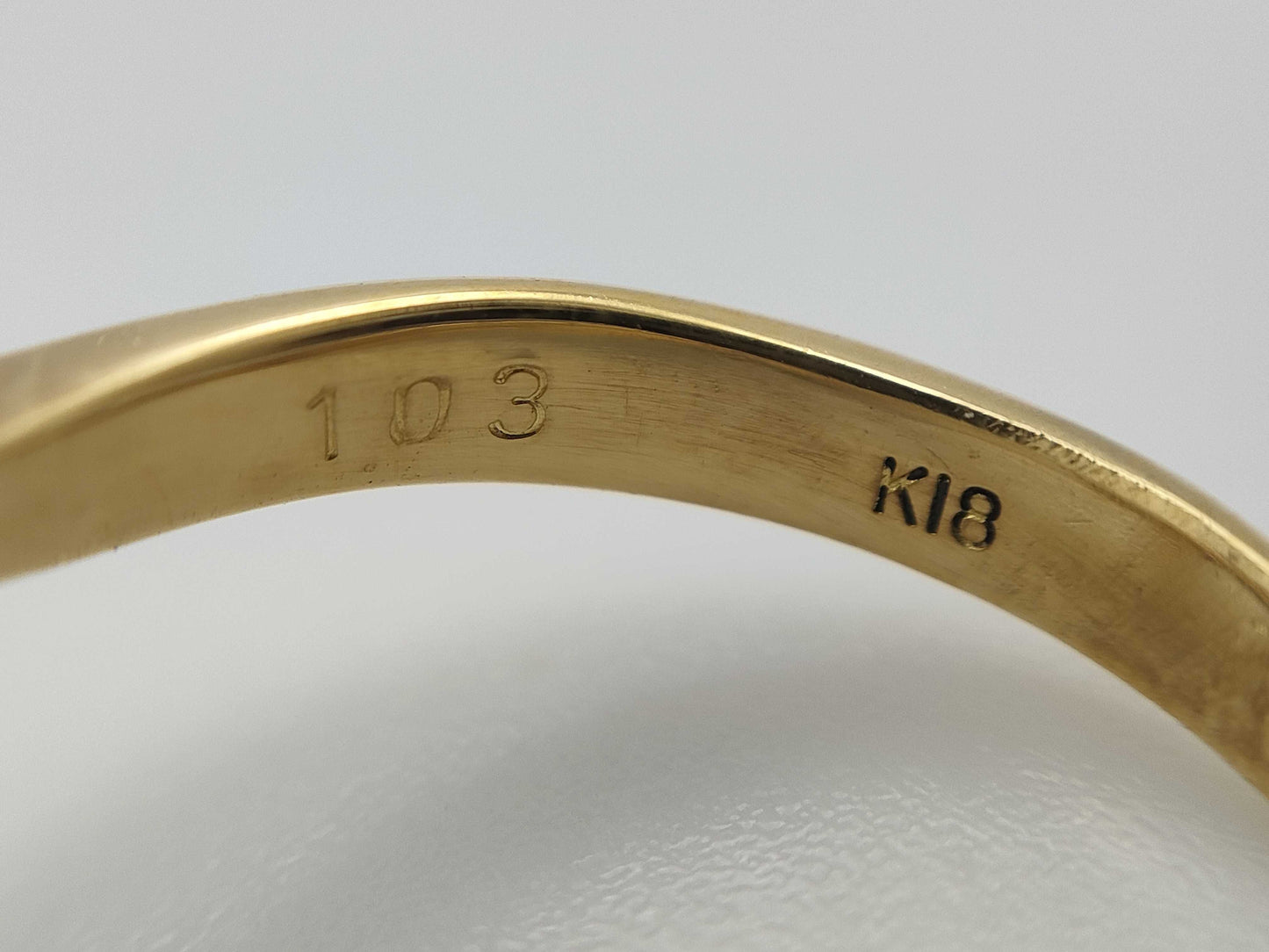 D1.03ct K18 4.4g Ring