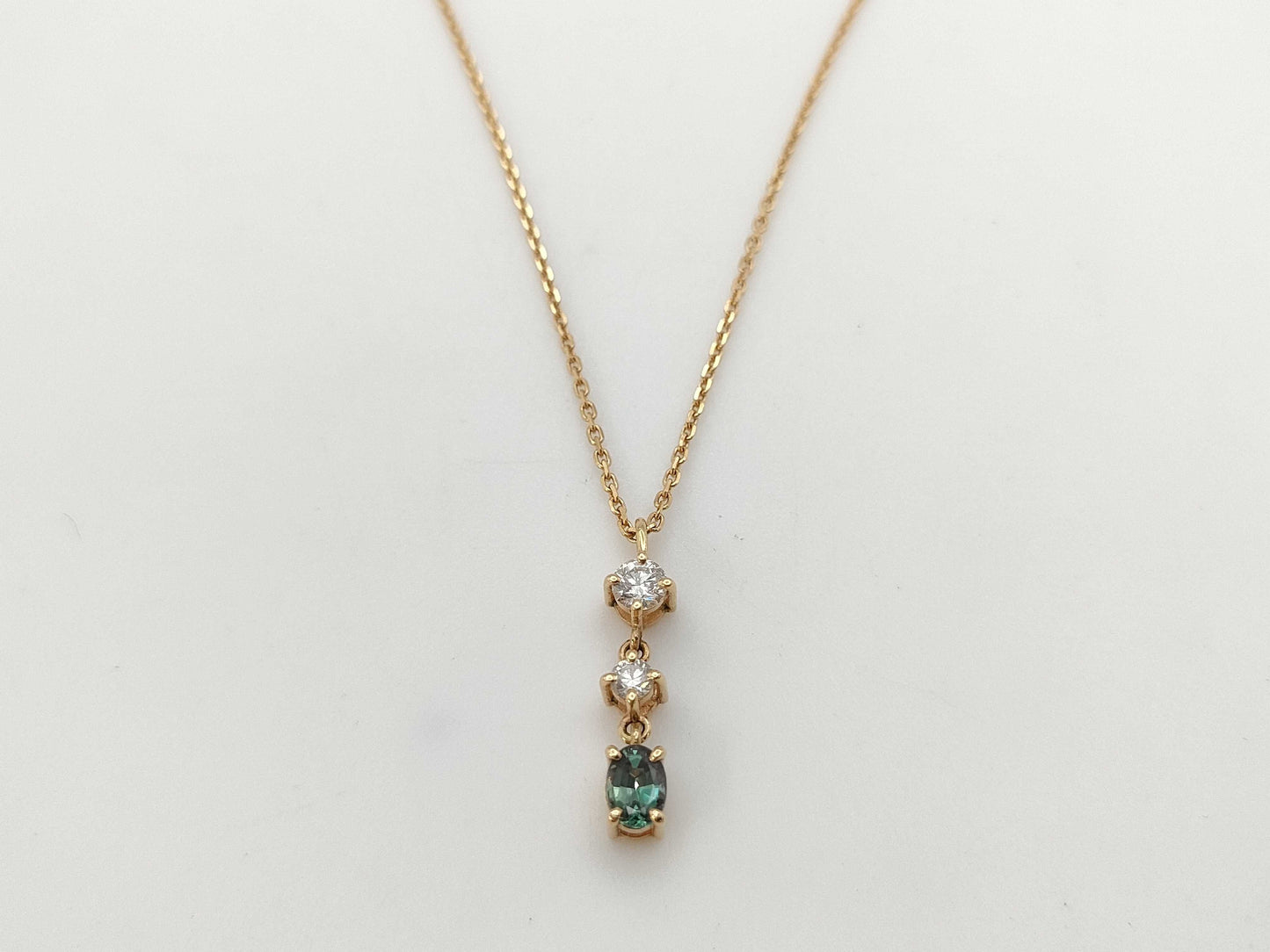 AX0.189ct D0.13ct K18 2.2g Necklace