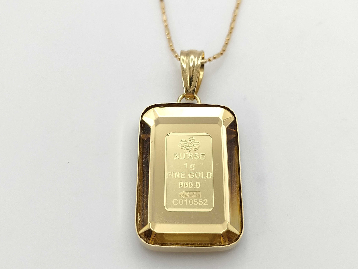 Colored Stone K24/K18 10.7g Necklace