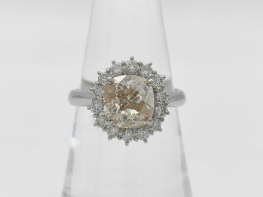 D2.057ct 0.52ct PT900 6.7g Ring