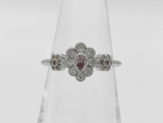 PD0.107ct FD0.30ct PT900 4.2g Ring