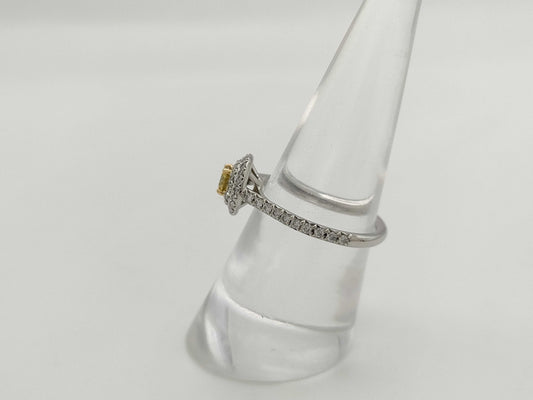 Tiffany & Co. Soleste YD 0.25ct Diamond Ring in PT950/Au750, 3.8g