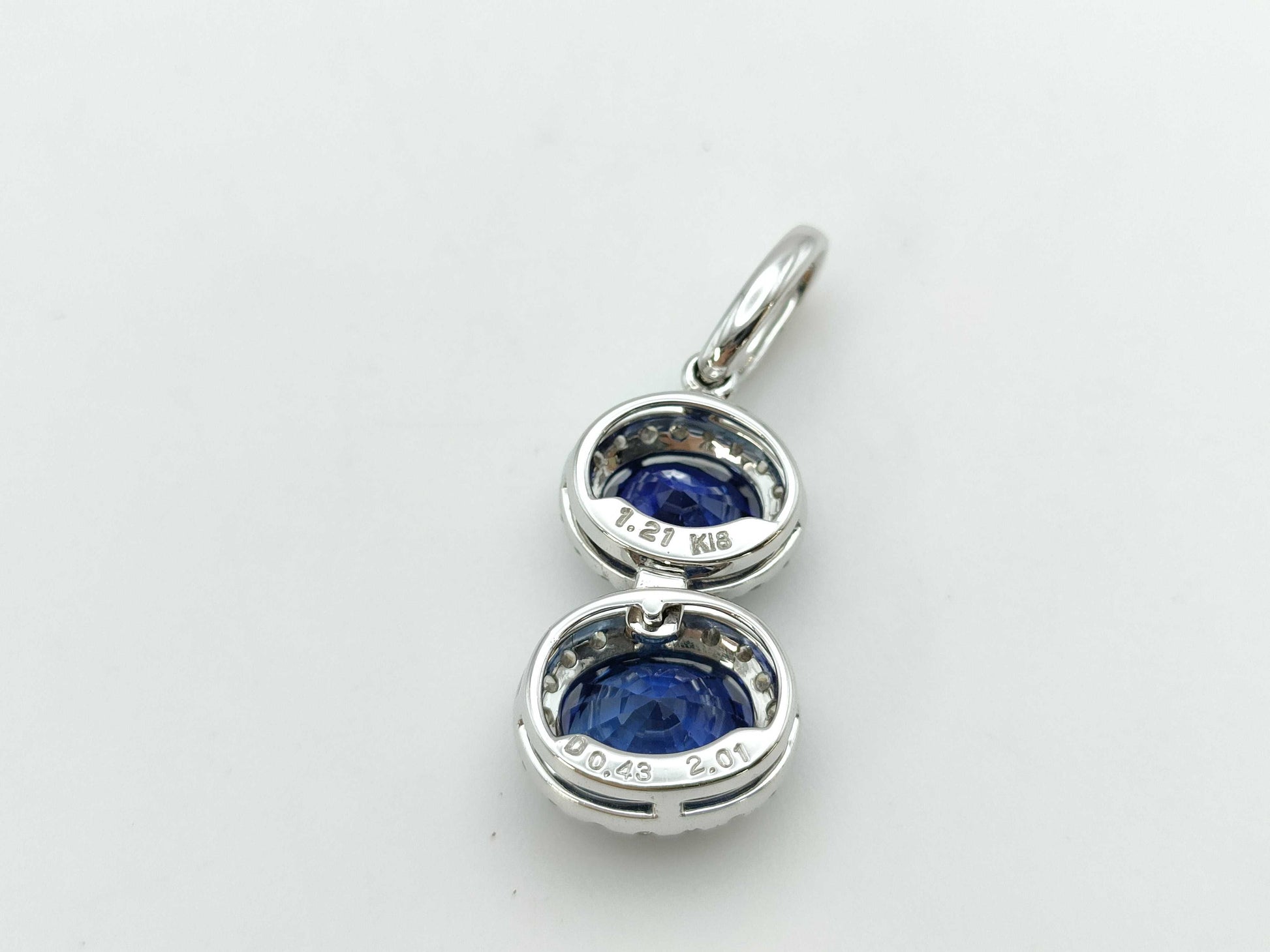 S2.01/1.21ct D0.43ct K18 2.8g Pendant Top