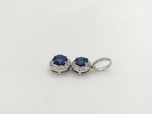 S2.01/1.21ct D0.43ct K18 2.8g Pendant Top