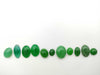 Jade 2.668/3.665/8.581ct Chalcedony 6.135ct Chrysoprase 7.686ct Quartzite 7.541/14.341ct Colored stone 4.304/3.575/16.890ct Colored stone / loose