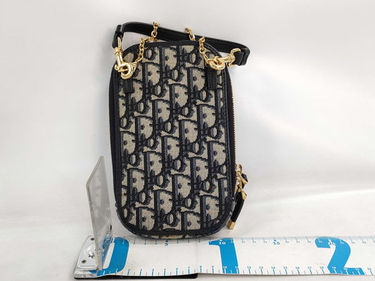 Dior Trotter Shoulder Bag with Pouch, Box and Chain