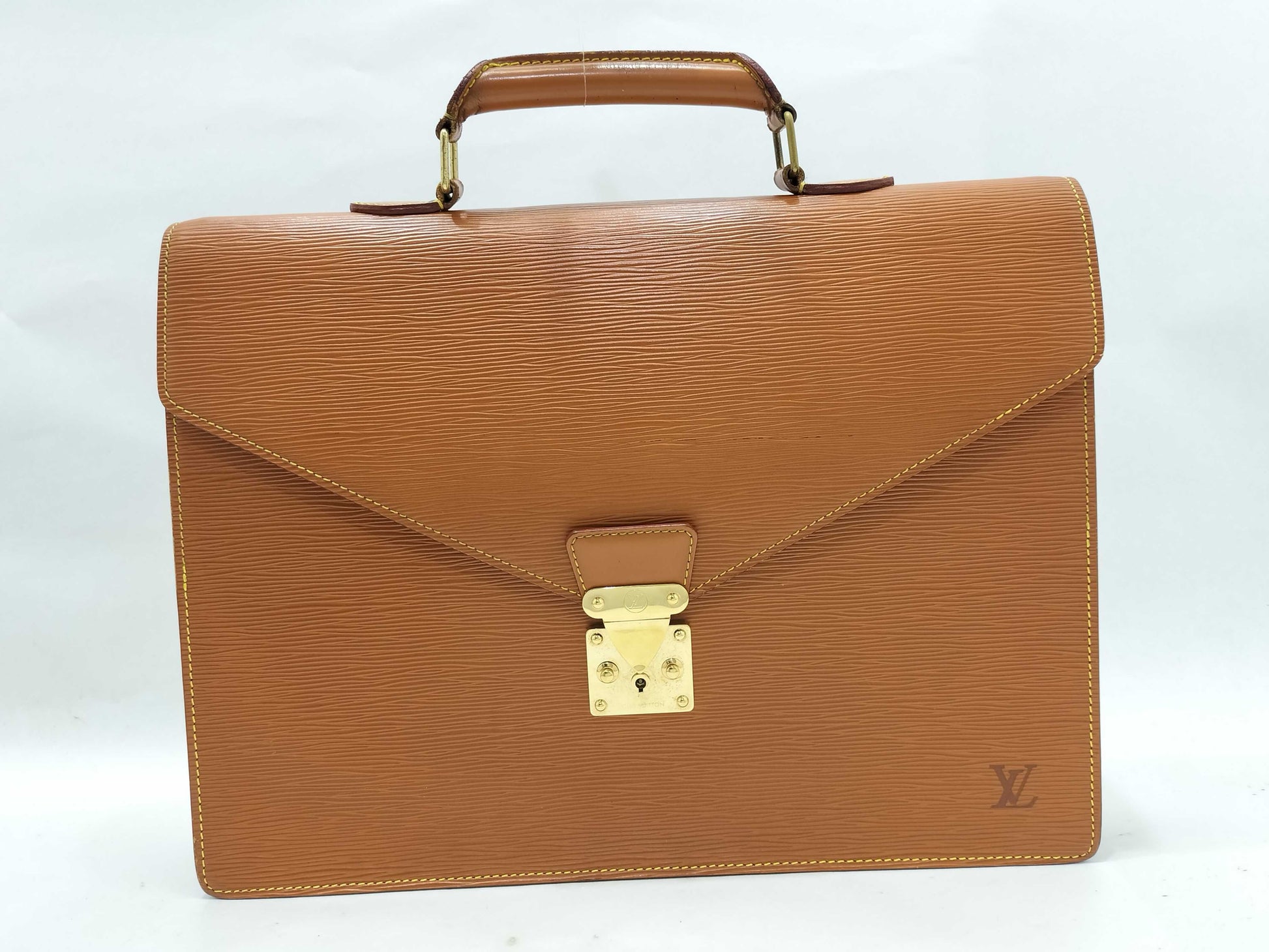 LOUIS VUITTON Epi Louis Vuitton Business Bag Brown Epi Business Bag
