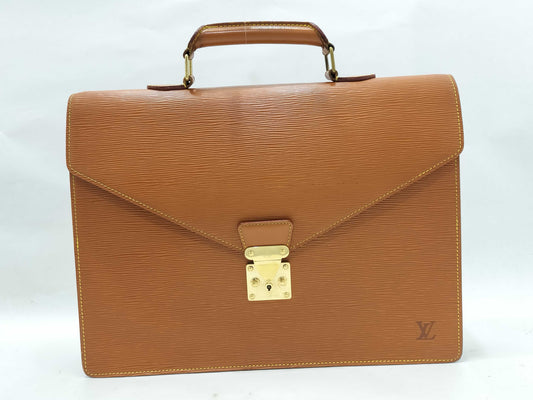 LOUIS VUITTON Epi Louis Vuitton Business Bag Brown Epi Business Bag