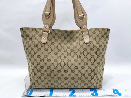 GUCCI GG Canvas GUCCI Tote Bag GG Pattern Beige Tote Bag
