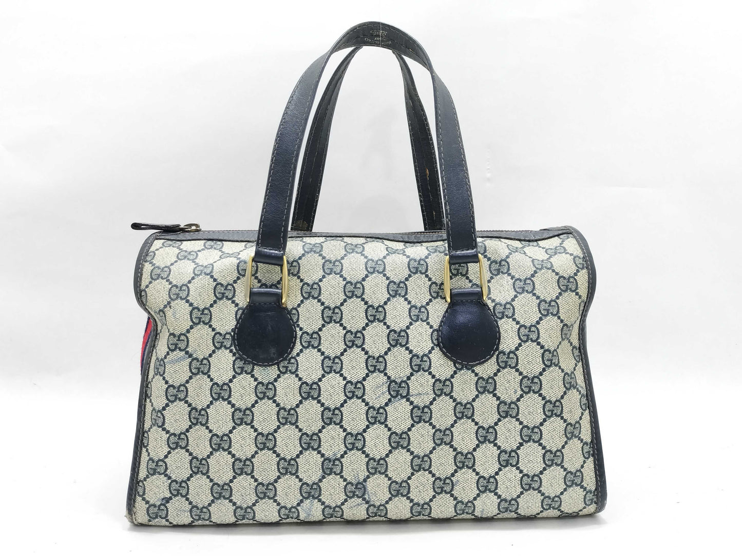 GUCCI GG Supreme GUCCI Mini Boston Bag Sherry Line Handbag