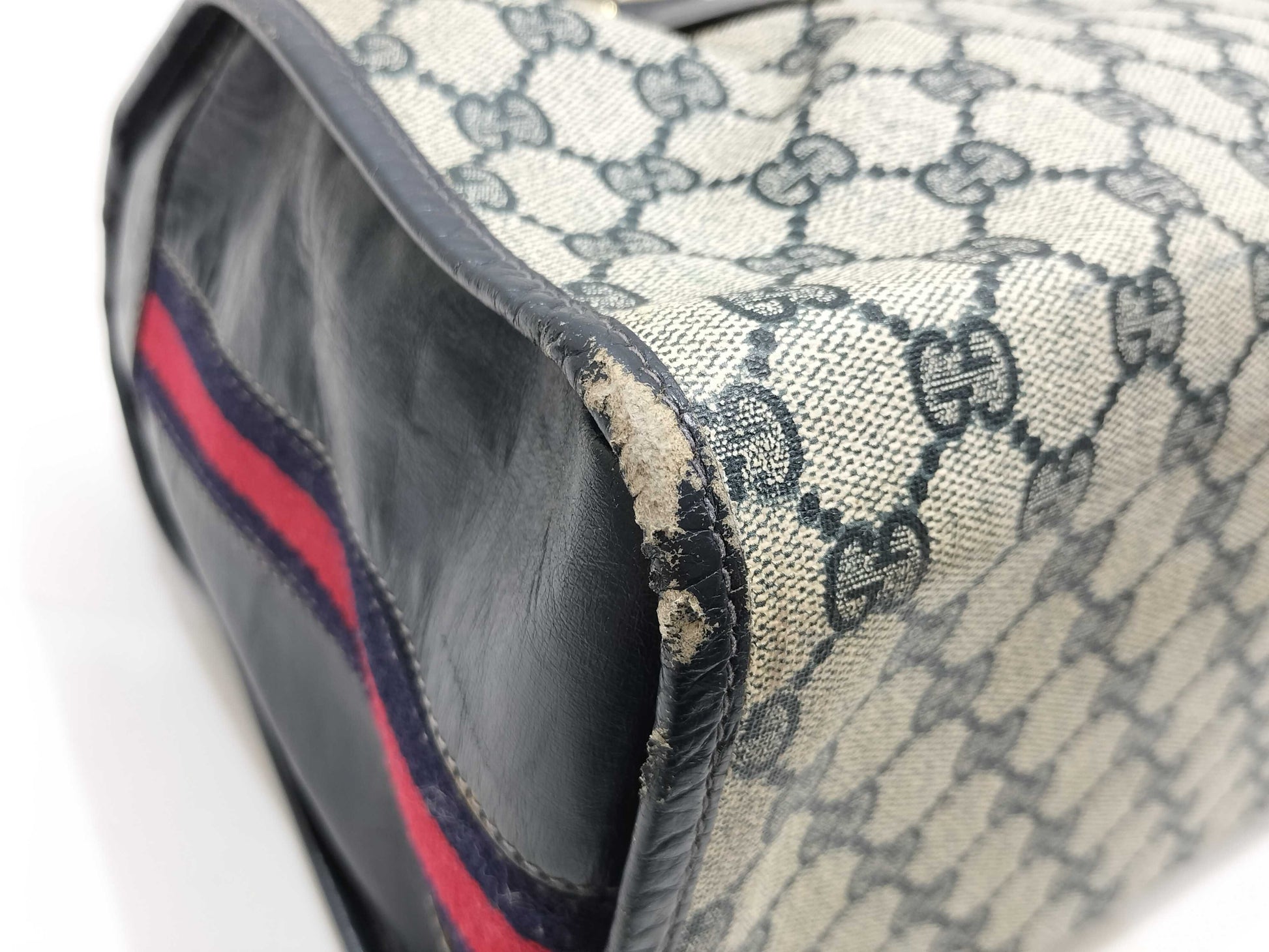 GUCCI GG Supreme GUCCI Mini Boston Bag Sherry Line Handbag