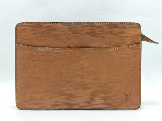LOUIS VUITTON Monogram LV Pochette Homme Second Bag Brown Second Bag
