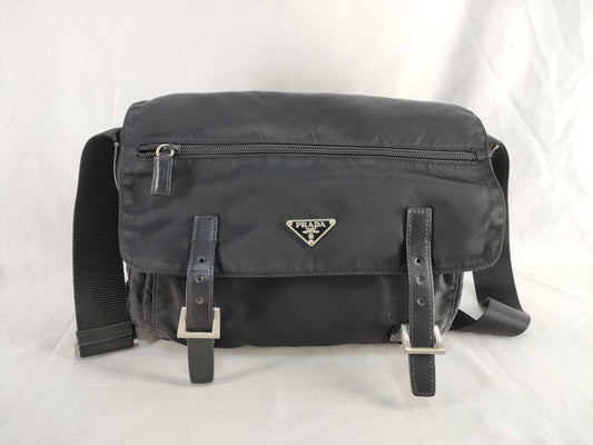 PRADA PRADA Shoulder Bag Nylon Black Shoulder Bag