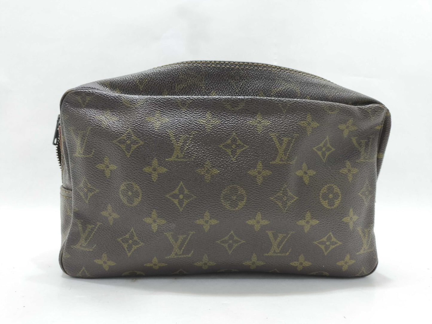 LOUIS VUITTON Monogram Louis Vuitton True Toilette Monogram Brown Pouch