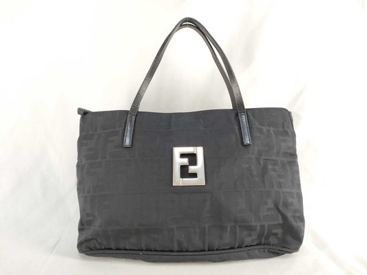 FENDI FENDI Handbag Black Zucca Handbag