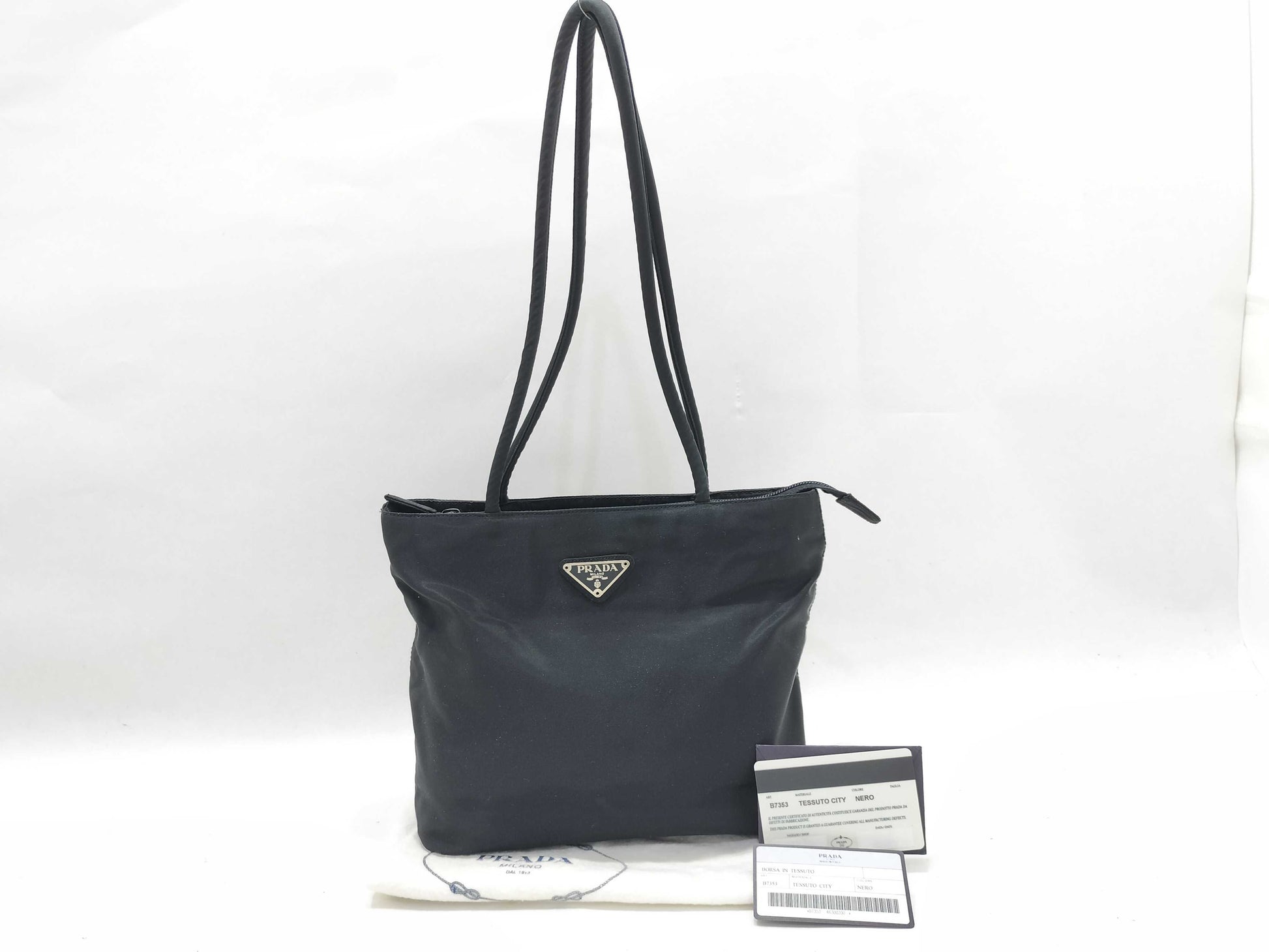 PRADA Nylon PRADA Mini Purse Black Nylon Handbag