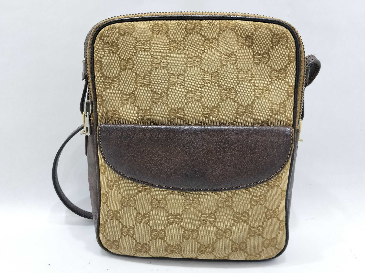 GUCCI Old GUCCI Shoulder Bag Brown GG Pattern Shoulder Bag