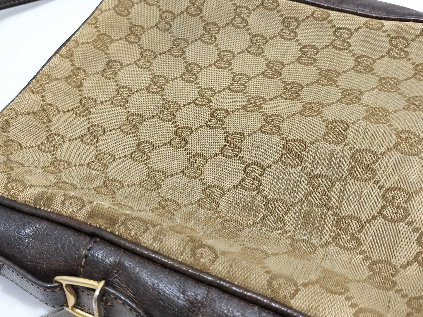 GUCCI Old GUCCI Shoulder Bag Brown GG Pattern Shoulder Bag
