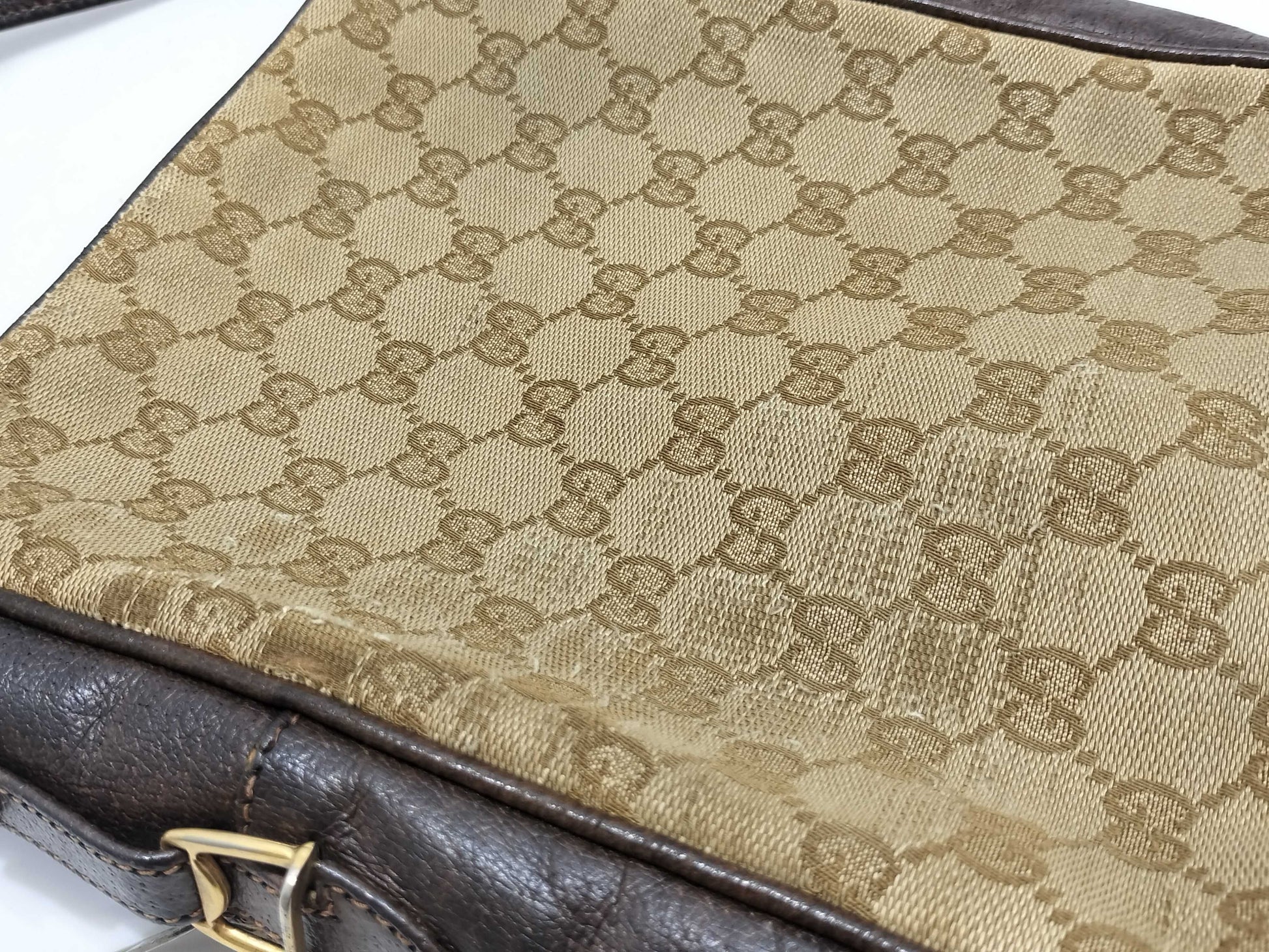 GUCCI Old GUCCI Shoulder Bag Brown GG Pattern Shoulder Bag