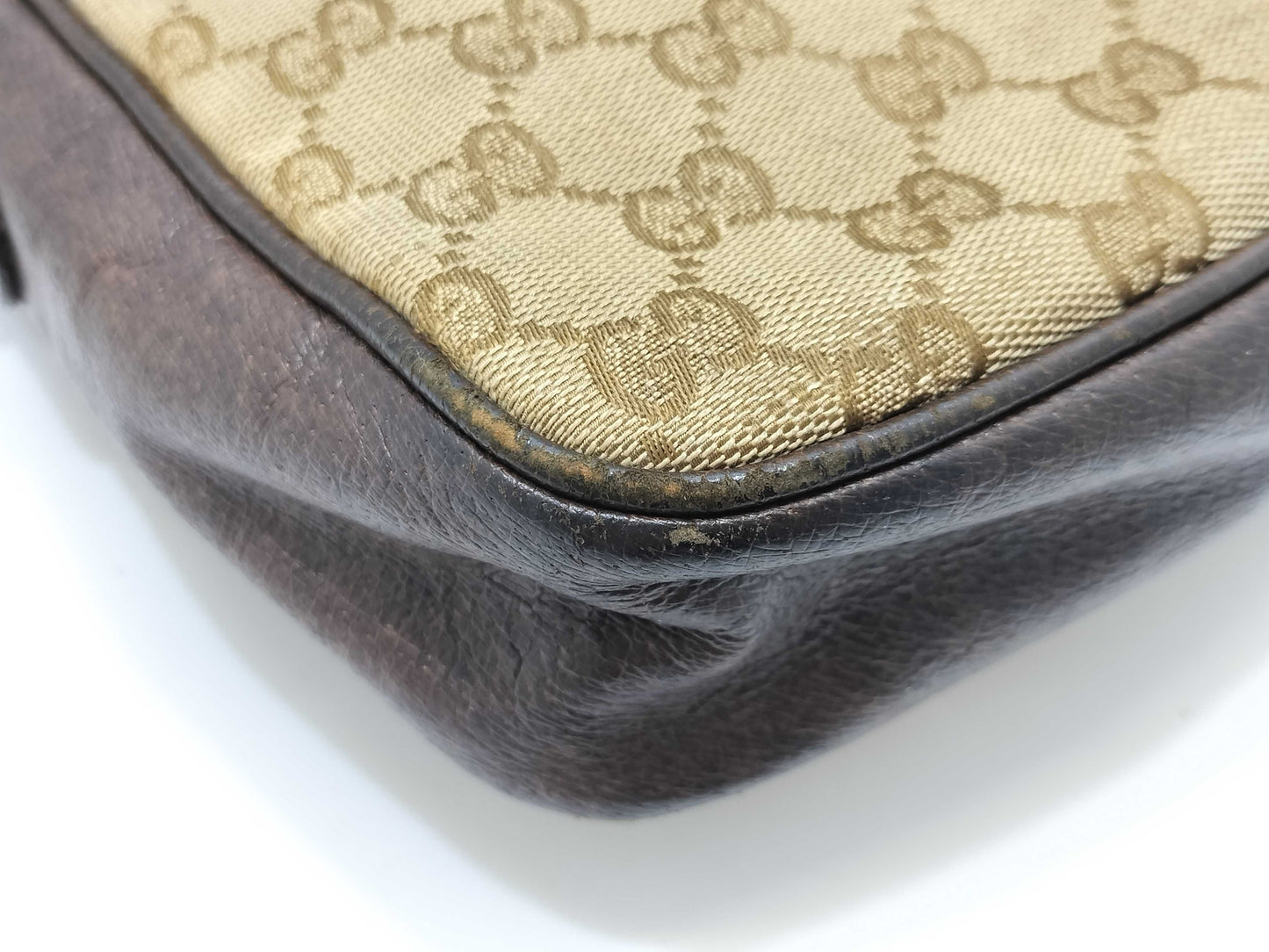 GUCCI Old GUCCI Shoulder Bag Brown GG Pattern Shoulder Bag