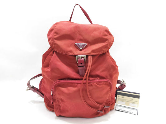 PRADA Nylon PRADA Rucksack Red Rucksack