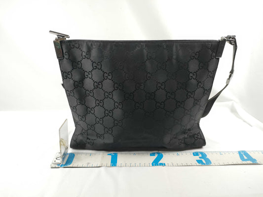 GUCCI GUCCI GG Nylon Shoulder Bag Black W32cm Shoulder Bag