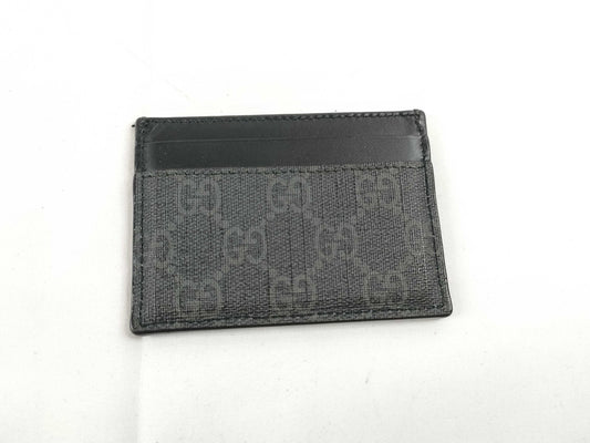 GUCCI GG Supreme GUCCI King Snake GG Supreme Card Case 451277 Black/Grey/Red Card Case, Pass Case, Business Card Holder