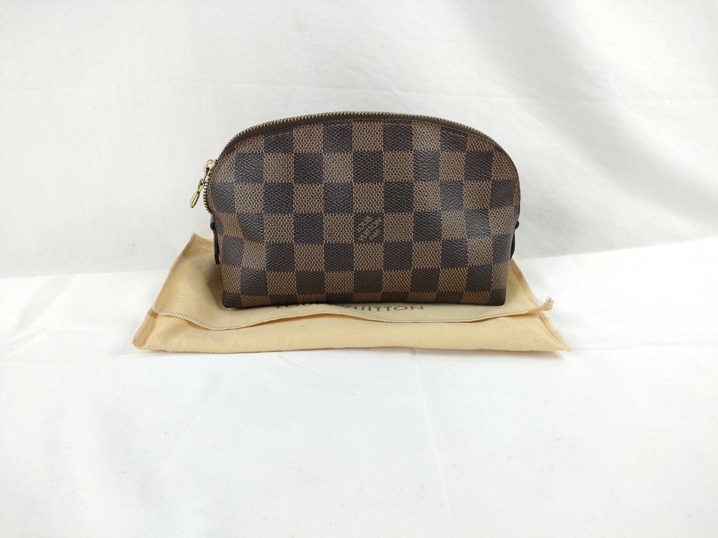 LOUIS VUITTON Damier LV Damier Pochette Cosmetic PM Pouch N47516 Pouch