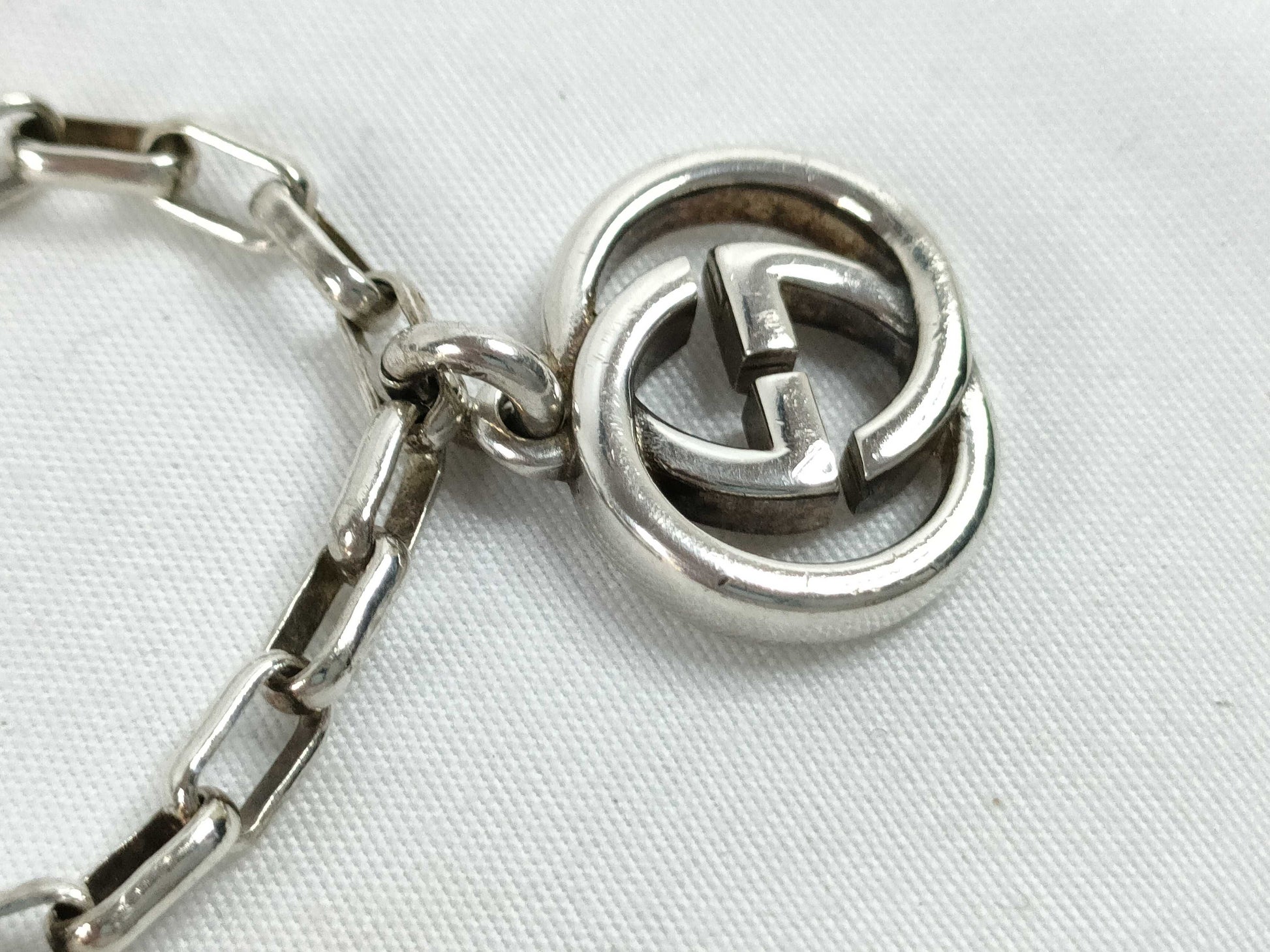 GUCCI GUCCI Interlocking G Bracelet 925 13.3g Bracelet Bangle