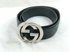 GUCCI Gucci Sima Gucci Sima Interlocking Belt 411924 85/34 Black Belt