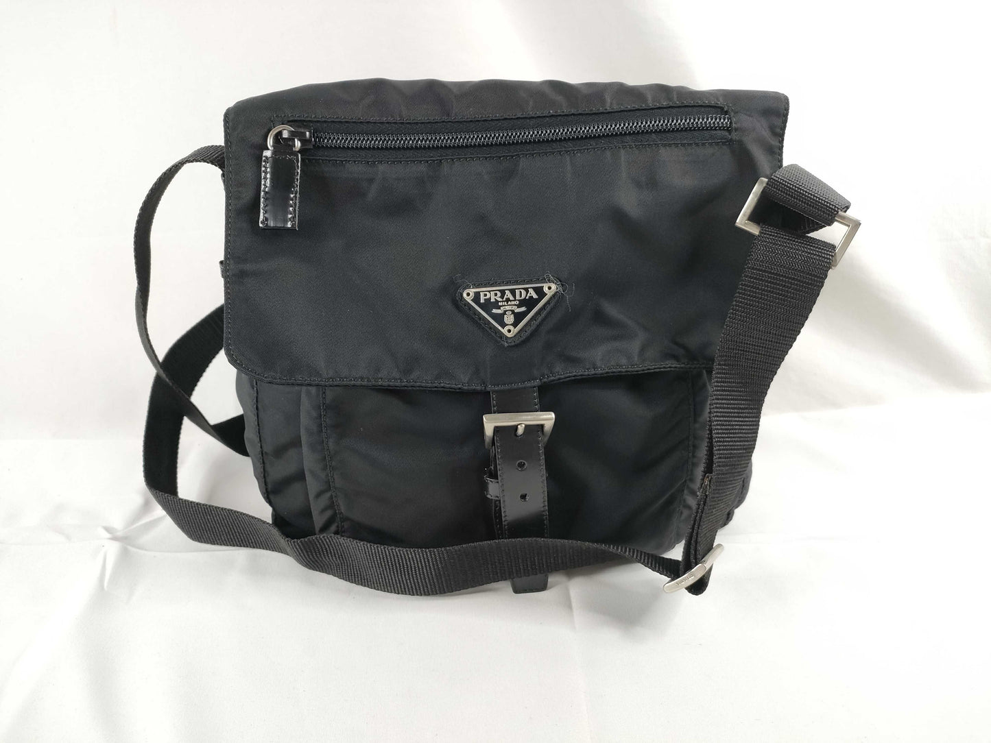PRADA Nylon PRADA Nylon Shoulder Bag Black B8994 W23cm Shoulder Bag
