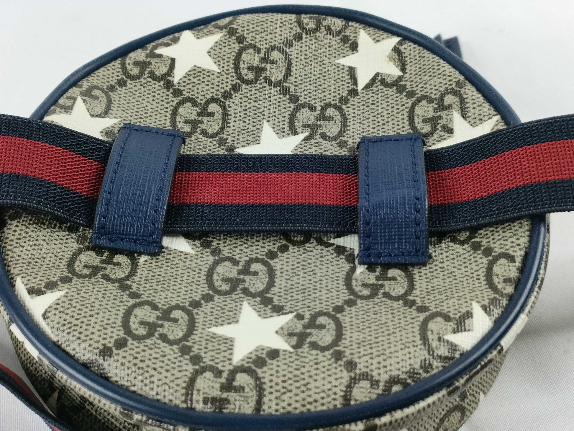 GUCCI GG Supreme GUCCI Children's GG Supreme Star Waist Bag 502330 Beige/Navy W12cm Waist Bag
