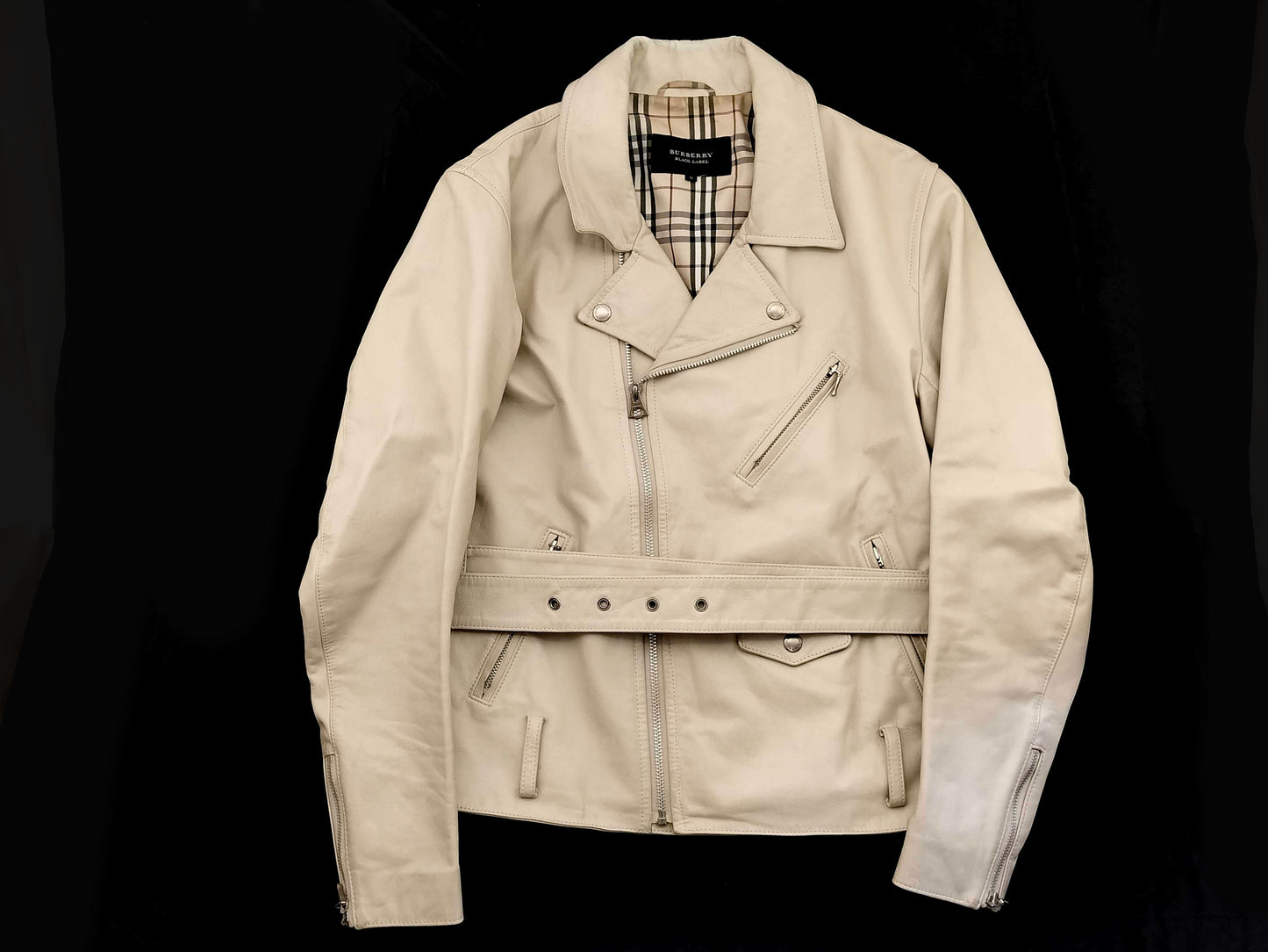 BURBERRY Black Label BURBERRY Black Label Rider's Jacket Leather Jacket M Jacket