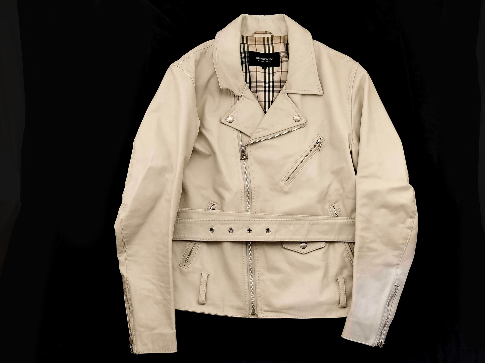 BURBERRY Black Label BURBERRY Black Label Rider's Jacket Leather Jacket M Jacket